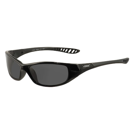Kleenguard Hellraiser, Safety Glasses, Smoke, Smoke Lens, Black Frame, Full-Frame 25714